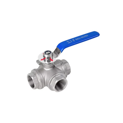 MAC 3-Way Ball Valve Stainless Steel 1000 PSI Screwed Photo