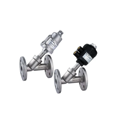 MAC PV400 Series Angle Seat Valve Stainless Steel Flanged Photo