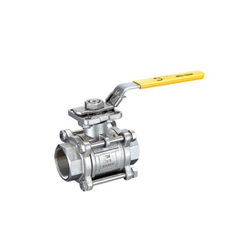 MAC Ball Valve 1000PSI 3-Piece Stainless-Steel  PTFE ISO-5211 Screwed Photo