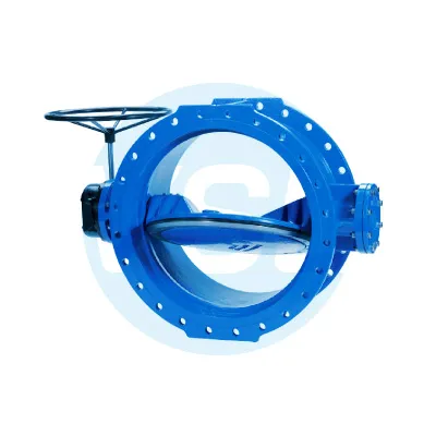SAWCO Cast Iron Flanged Double Eccentric Butterfly Valve