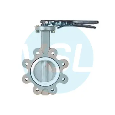 SAWCO PTFE Lugged Stainless Steel Butterfly Valve