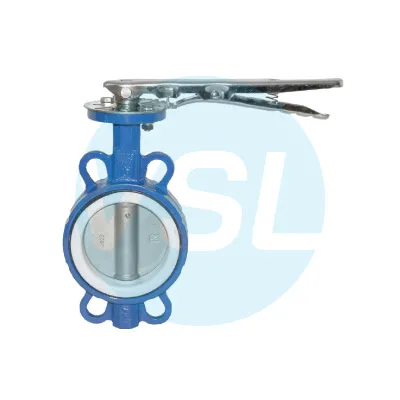 SAWCO PTFE Ductile Iron Wafer Butterfly Valve